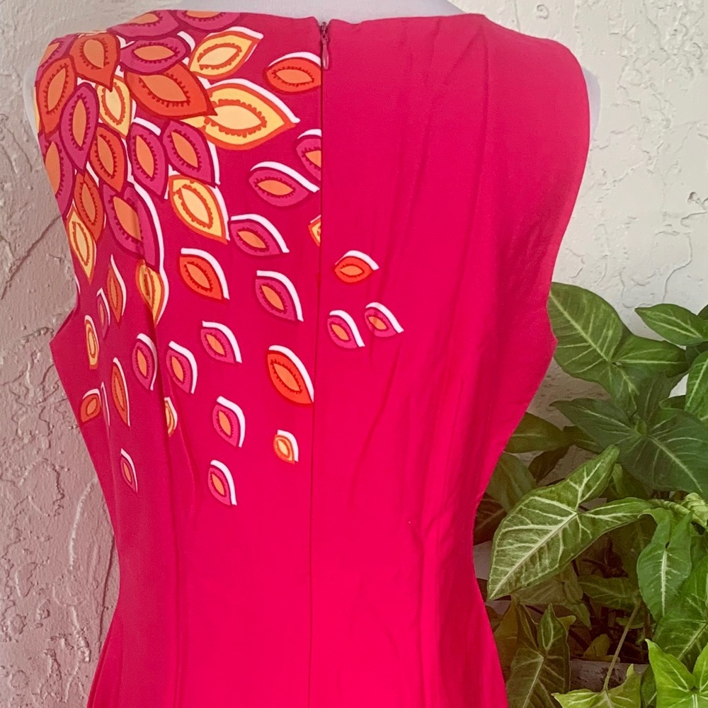 Pink STUDIO I Dress w/Yellow, Orange, White Petals